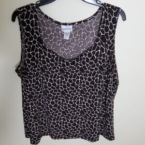 Chico's Animal Print Polyester Spandex Top